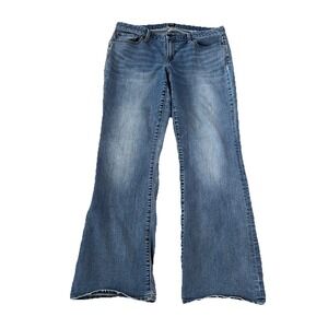 GAP Denim Long & Lean Bootcut Jeans Women's 32L Medium Wash Stretch